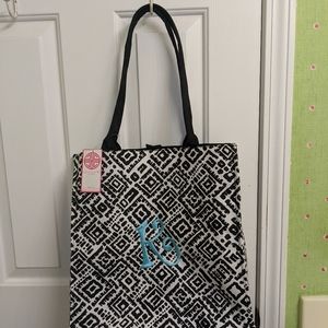 BUCKHEAD BETTIE TOTE BAG WITH INITIAL   K